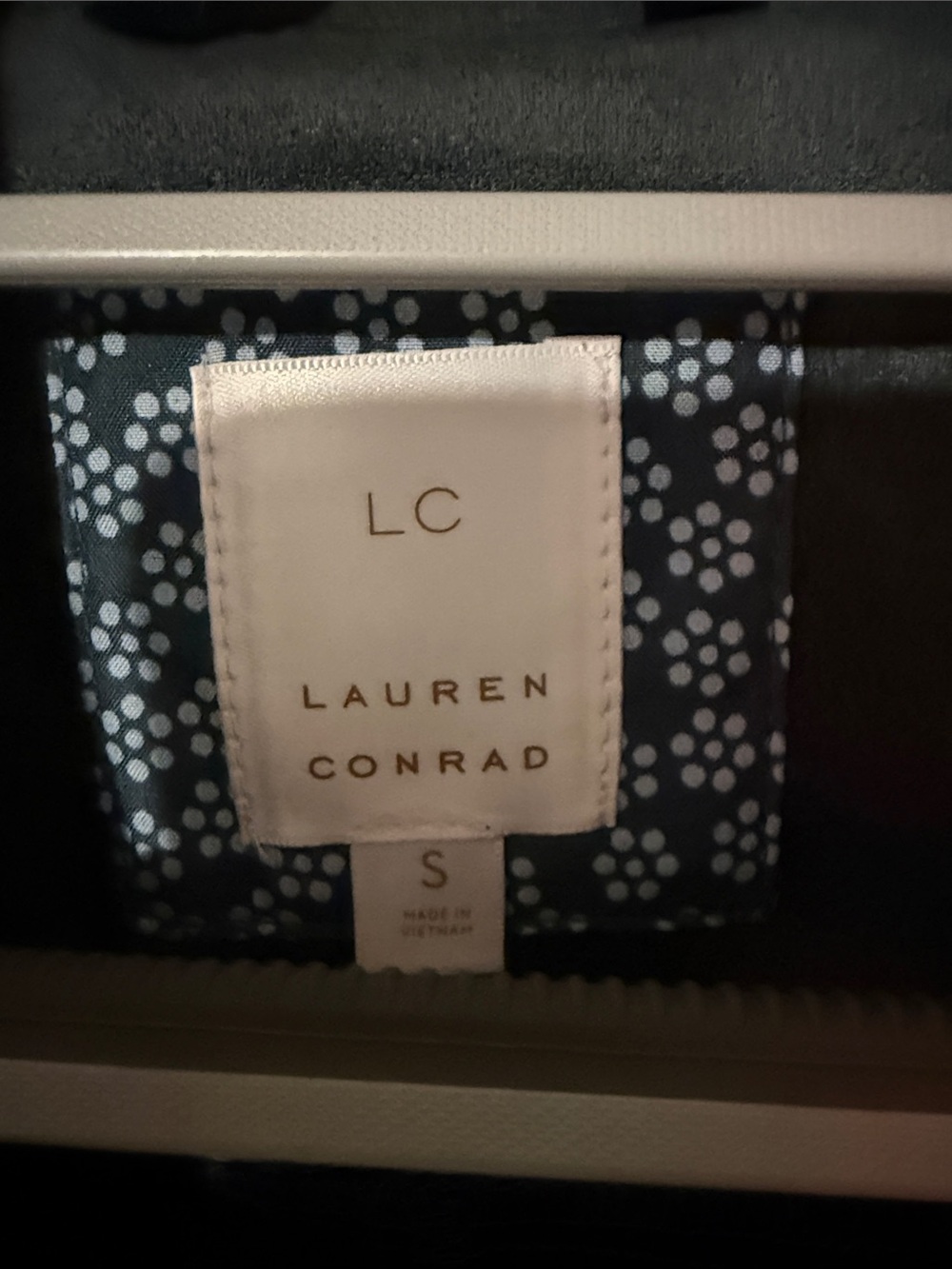 LC Lauren Conrad Navy Faux-Suede Moto Jacket - Picture 2 of 2